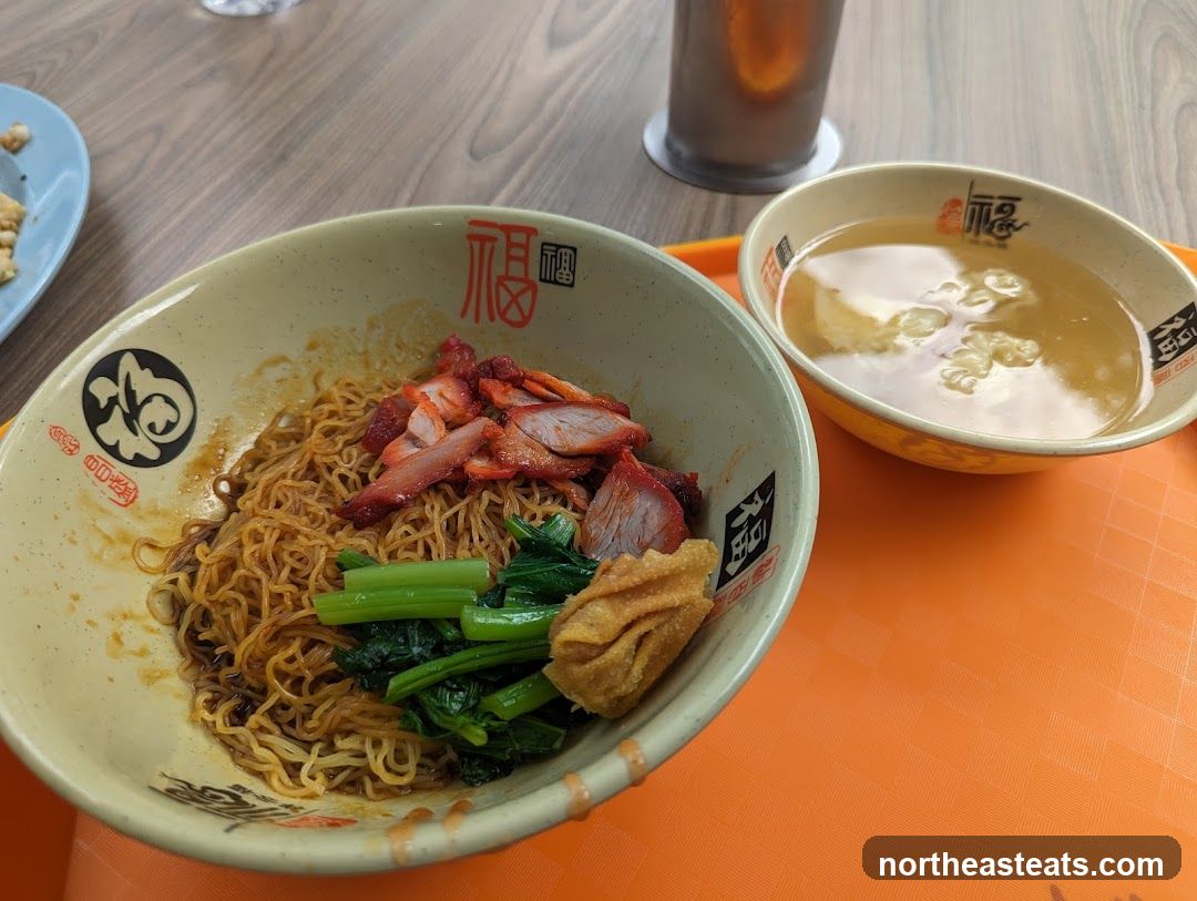 Noodles with Char Siu and Wonton Soup