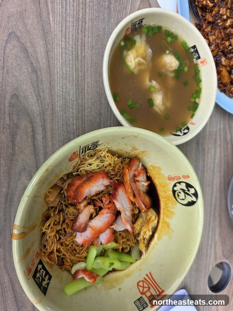Noodles with Char Siu and Wonton Soup