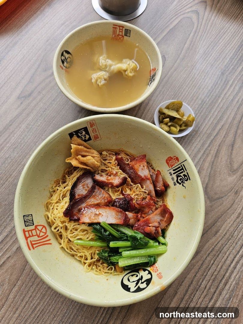 Noodles with Char Siu and Wonton Soup