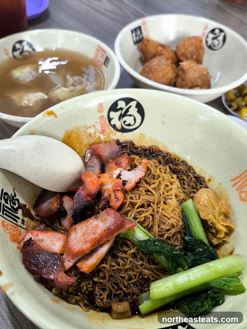 Noodles with Char Siu and Greens