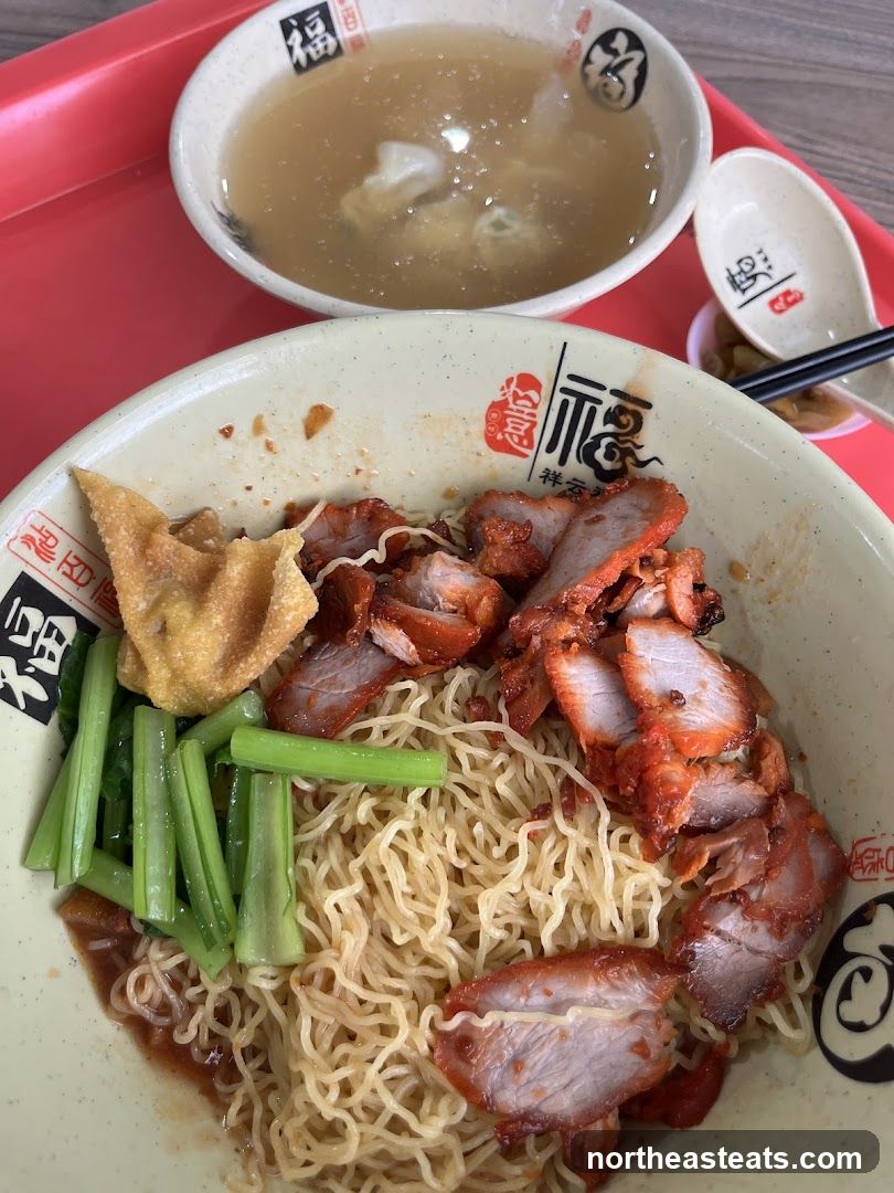Noodles with Char Siu and Wonton Soup