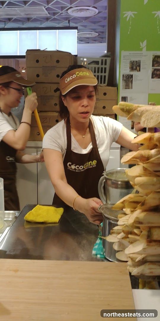 Staff preparing drinks