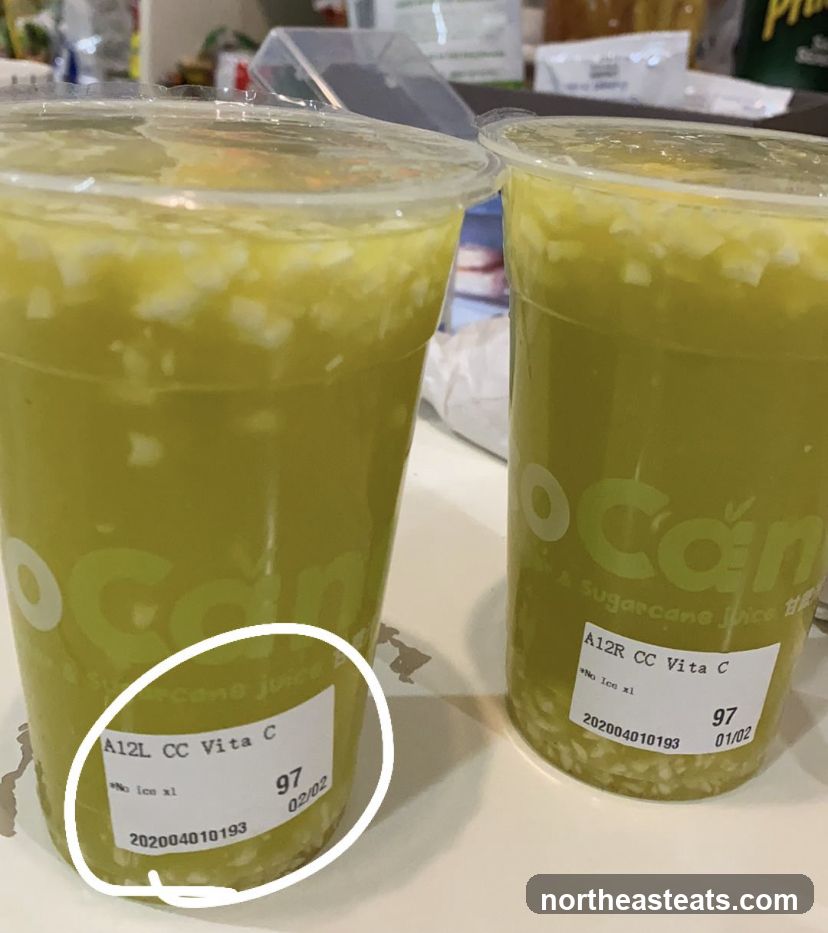 Two Sugarcane Juice Drinks