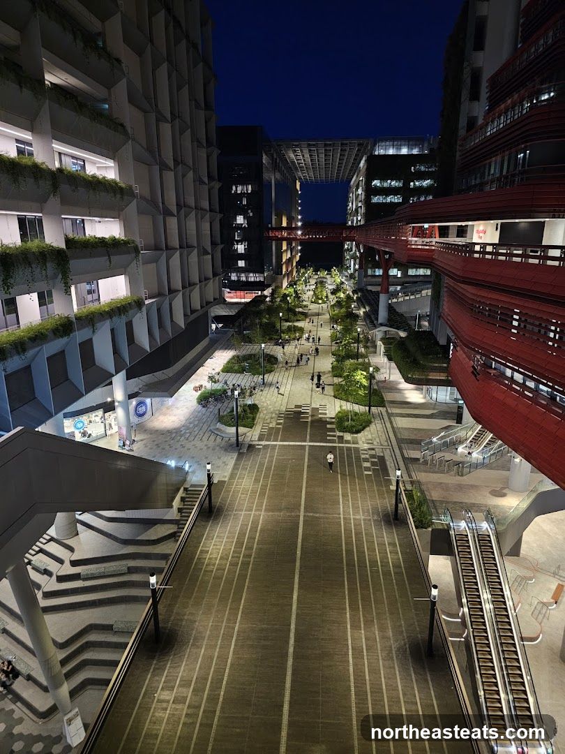 Modern Urban Plaza at Night