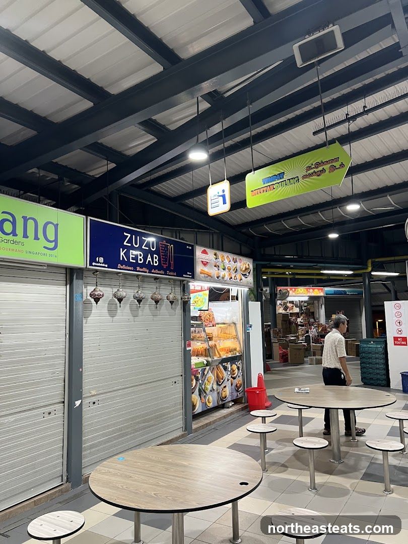 Food Stalls and Seating Area