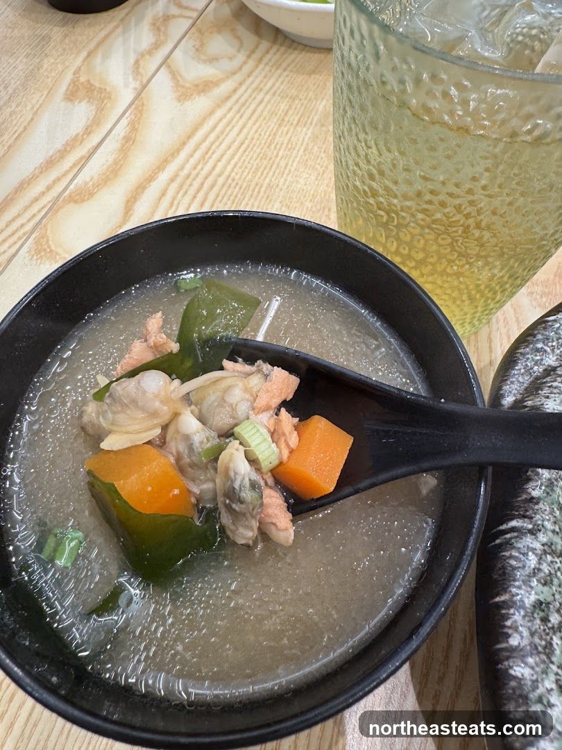 Soup with Salmon and Vegetables