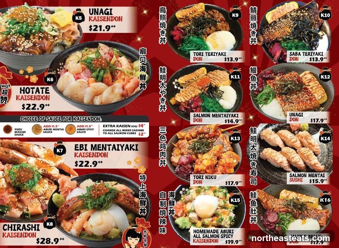 Kaisen Don Menu