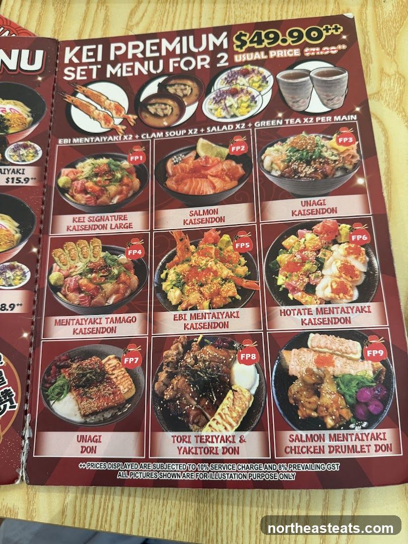 KEI PREMIUM SET MENU FOR 2
