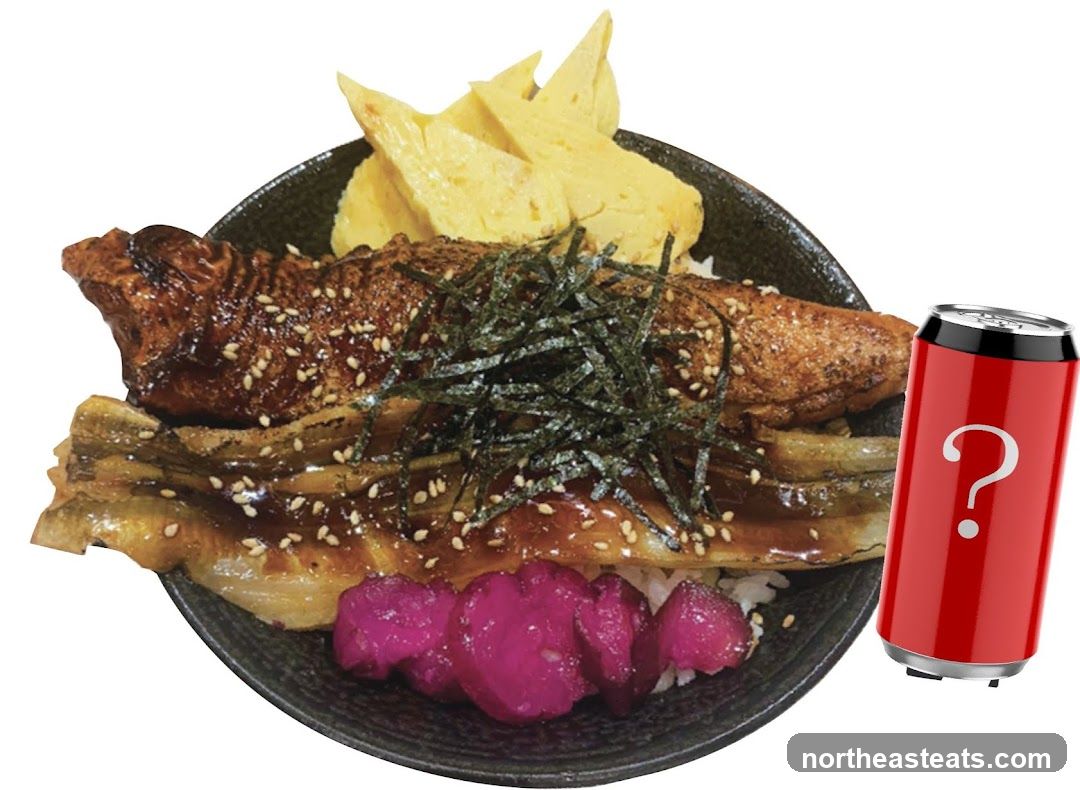 Unagi Donburi with Tamagoyaki and Pickled Radish