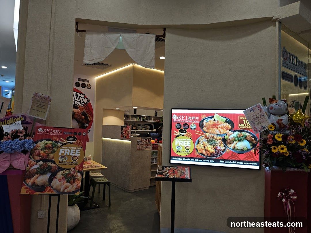 Restaurant Entrance with Promotions
