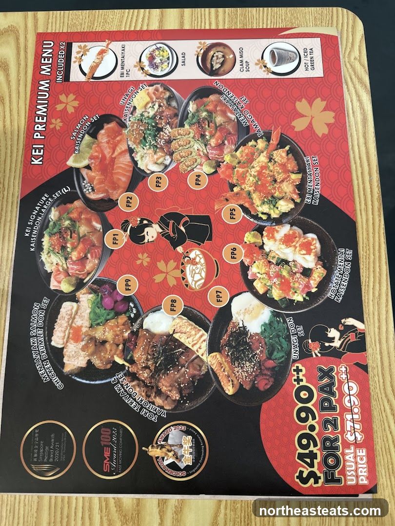 KEI PREMIUM MENU