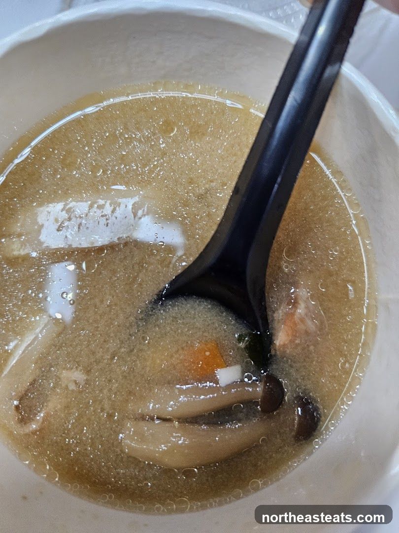 Miso Soup with Mushrooms and Vegetables