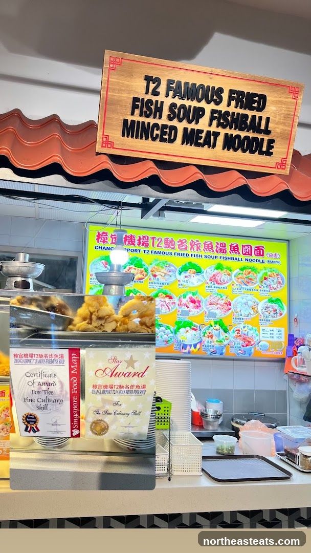 T2 Famous Fried Fish Soup Fishball Minced Meat Noodle