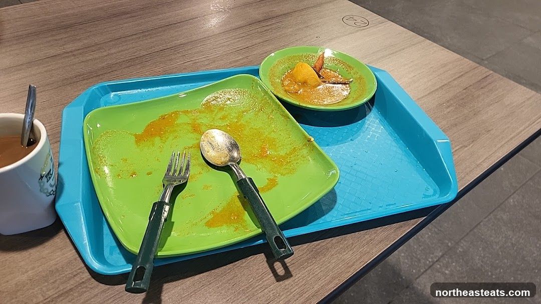 Leftover Food on Tray