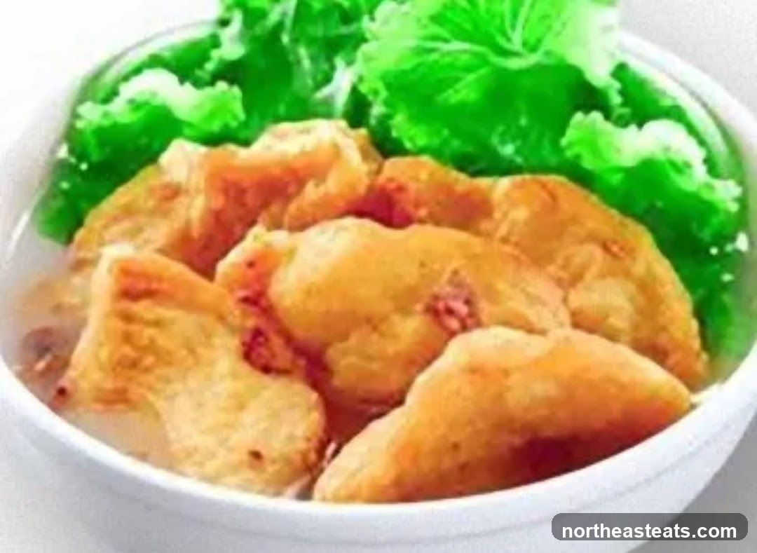 Fried Food with Greens