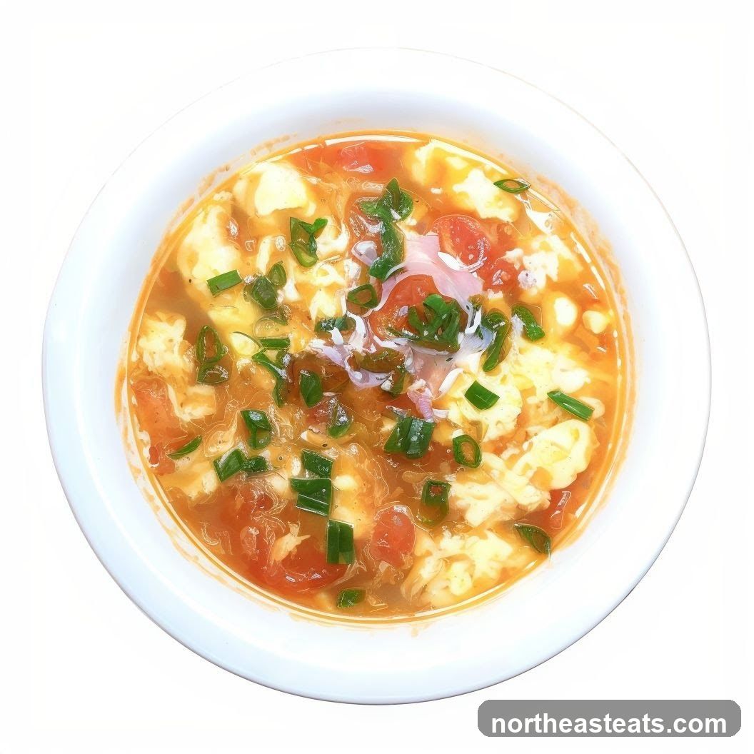 Tomato Egg Drop Soup