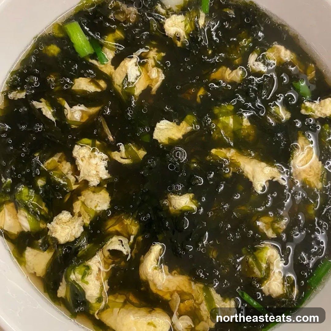 Seaweed Egg Drop Soup