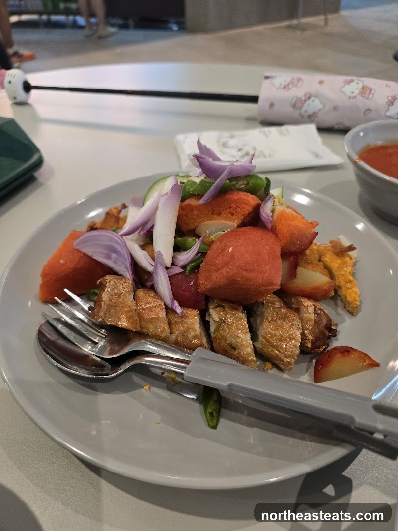 Salad with Fried Ingredients