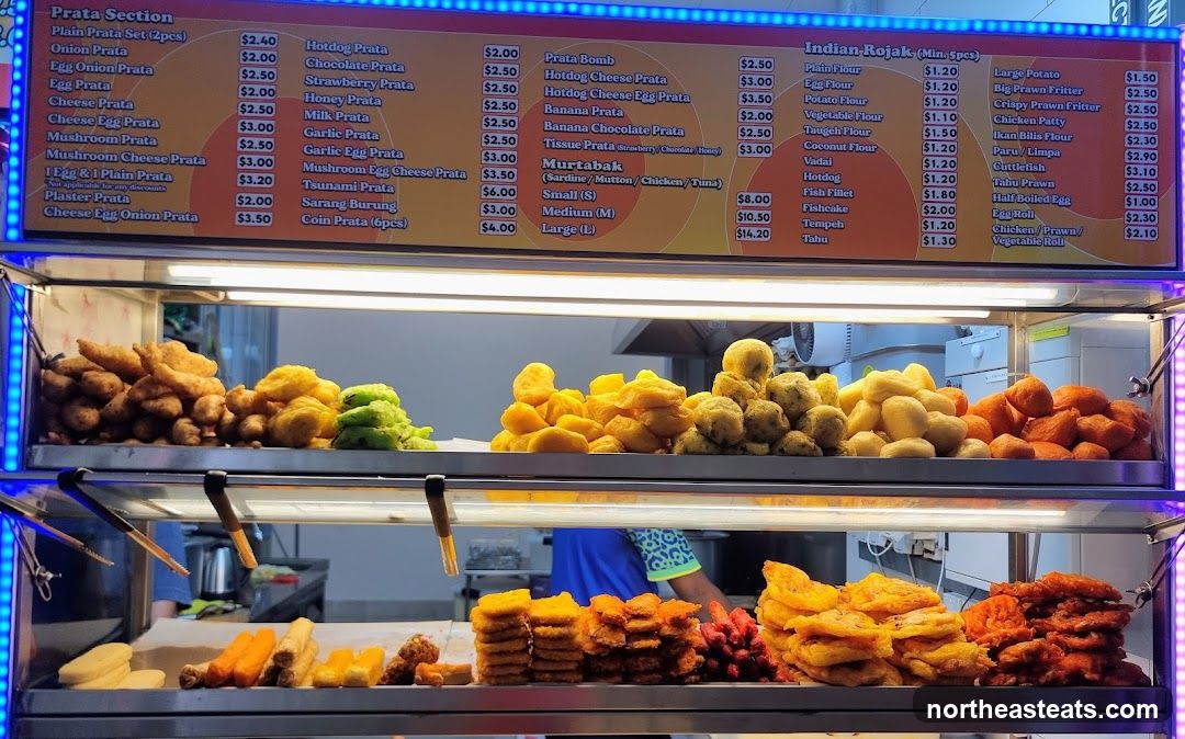 Prata and Indian Rojak Menu