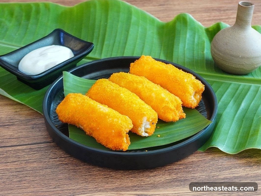 Fried Rolls with Dip