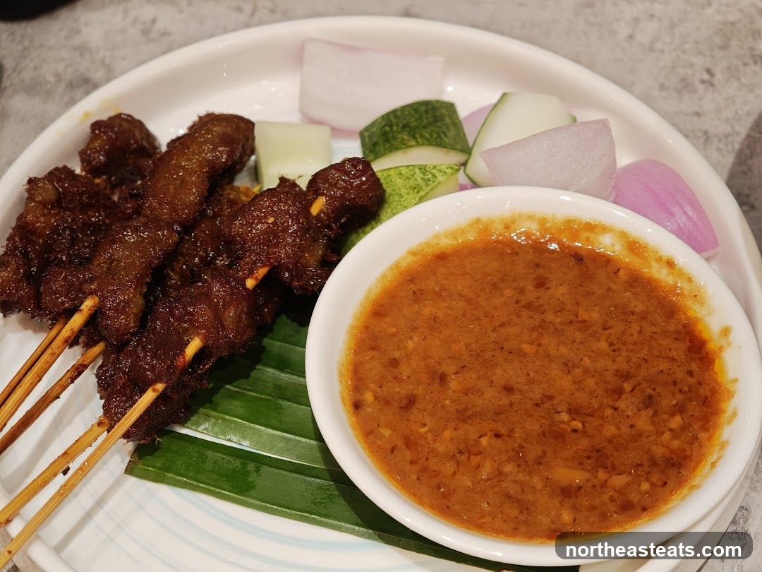 Satay Skewers with Peanut Sauce