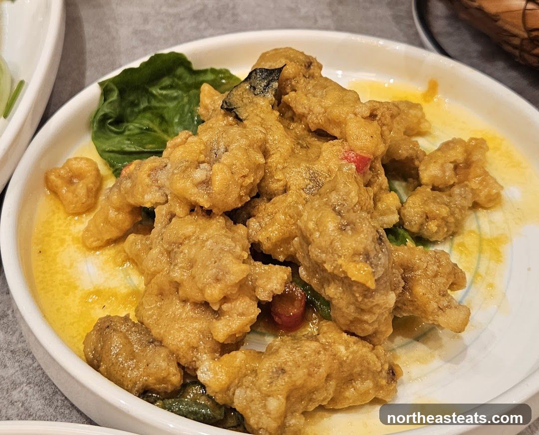 Salted Egg Yolk Fried Pork Belly