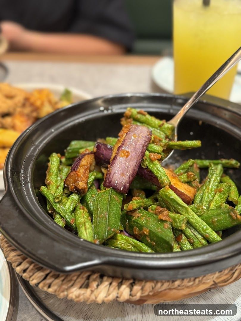 Stir-fried Vegetables with Eggplant and Okra