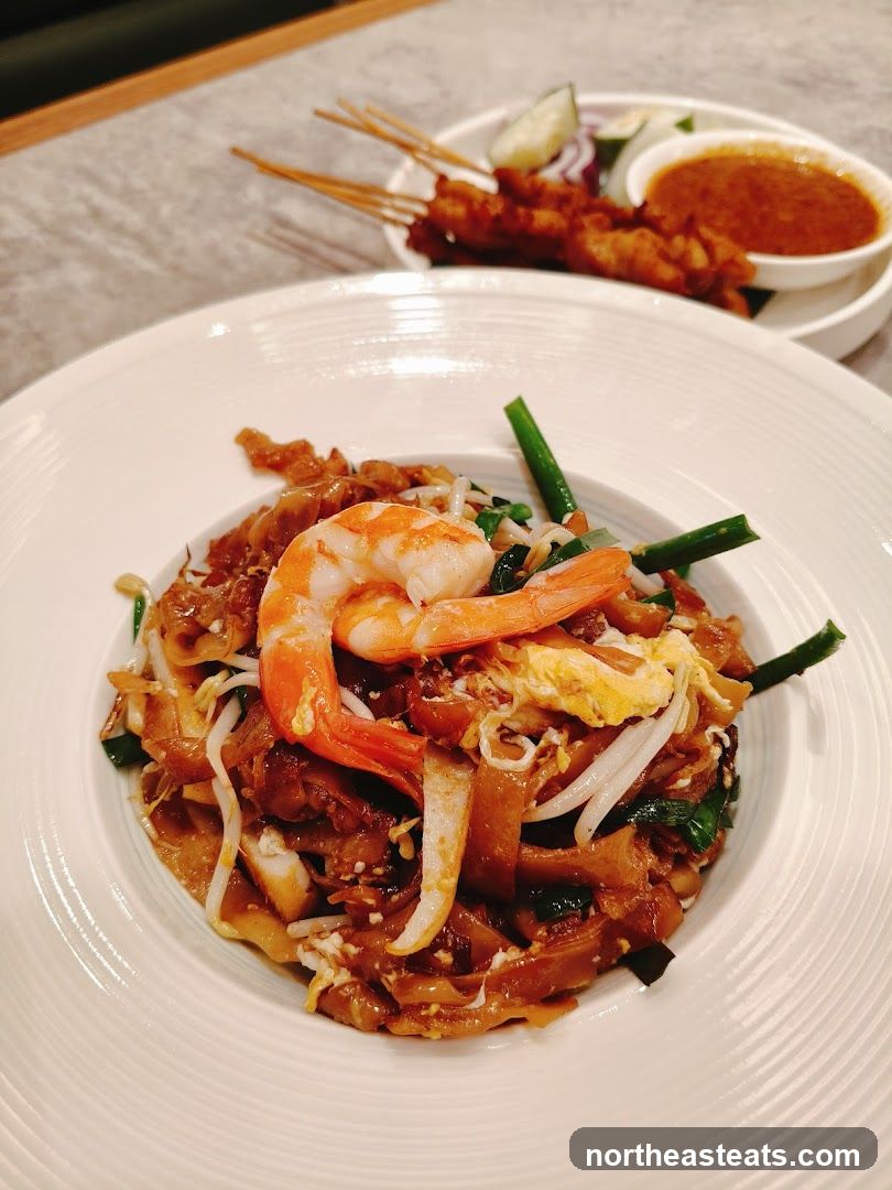 Noodles with Shrimp and Satay