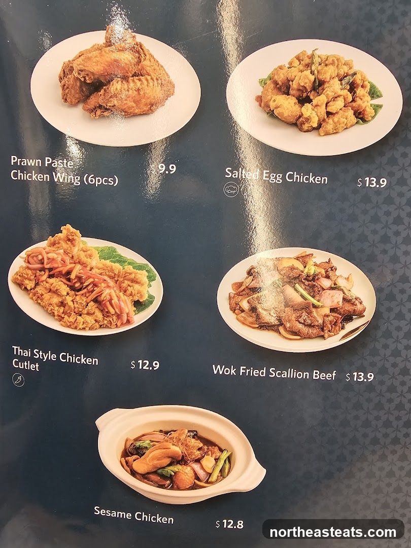 Menu items