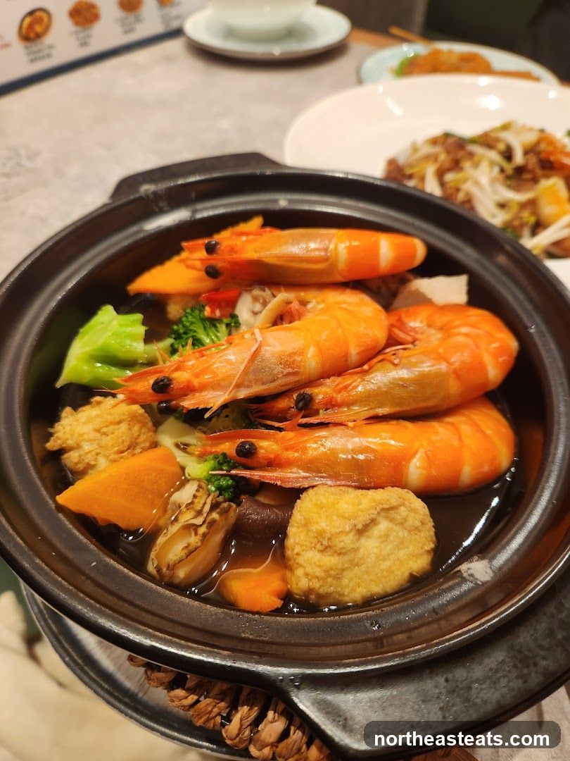 Shrimp and Vegetable Hot Pot