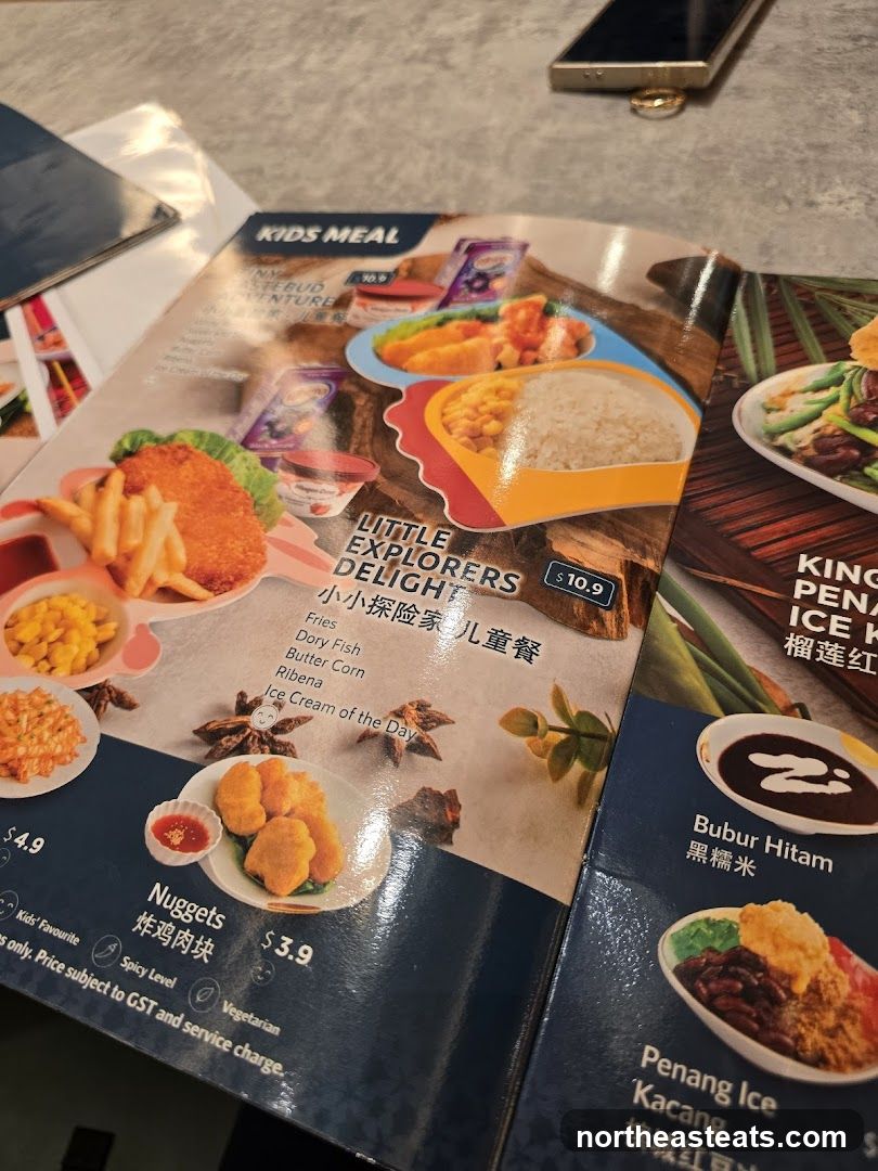 Kids Meal Menu