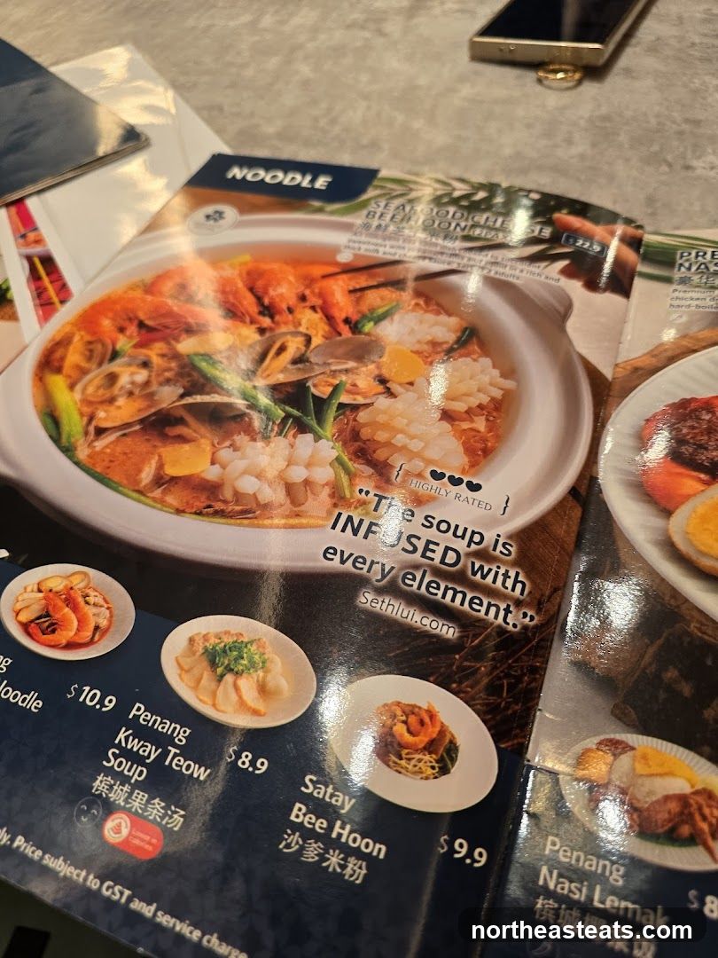 Noodle Menu