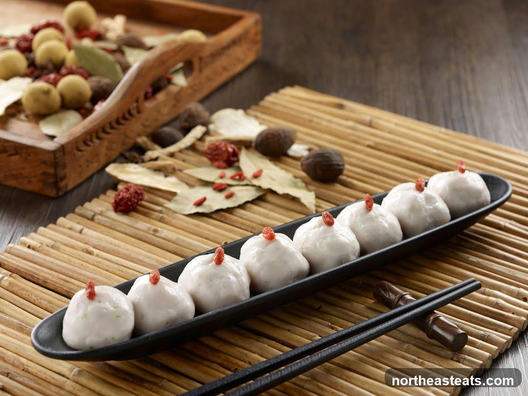 Fish Balls with Goji Berries