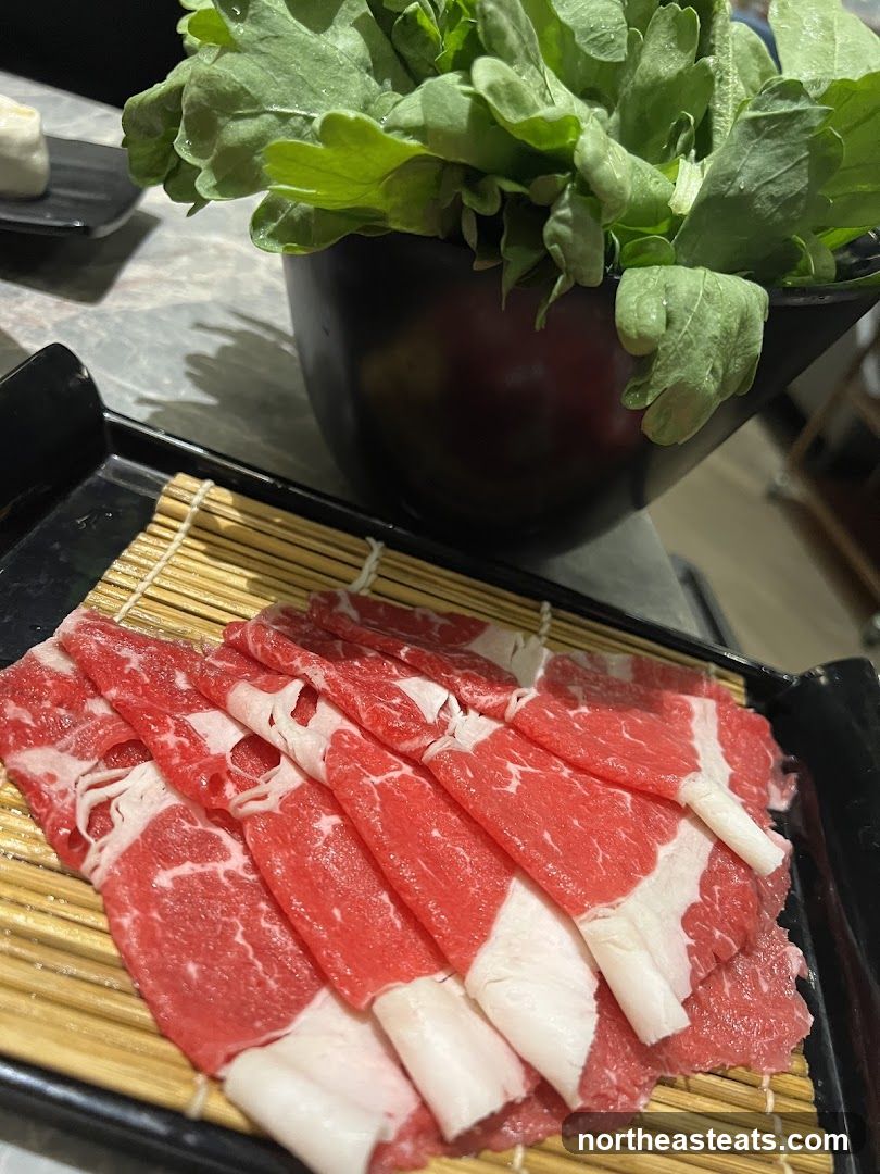 Thinly Sliced Beef and Greens