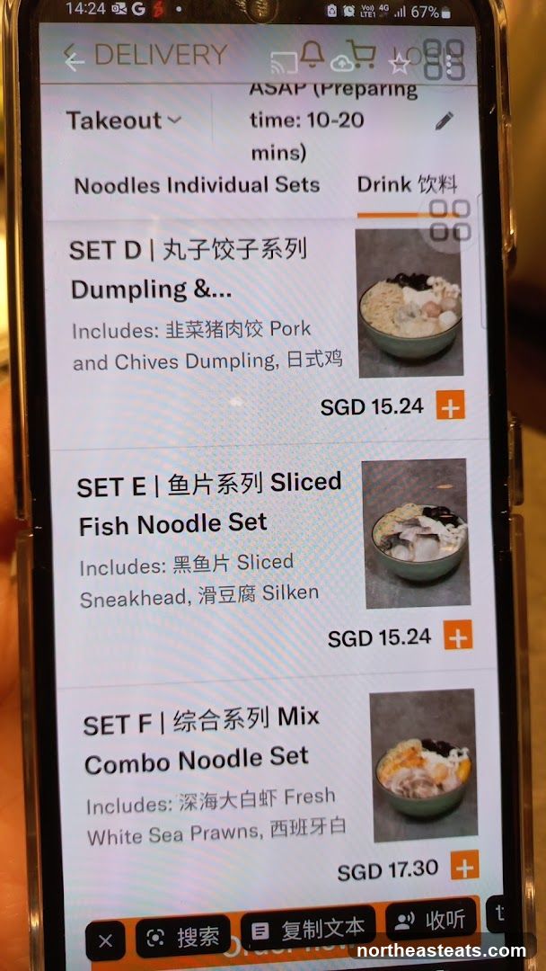 Noodles Individual Sets
