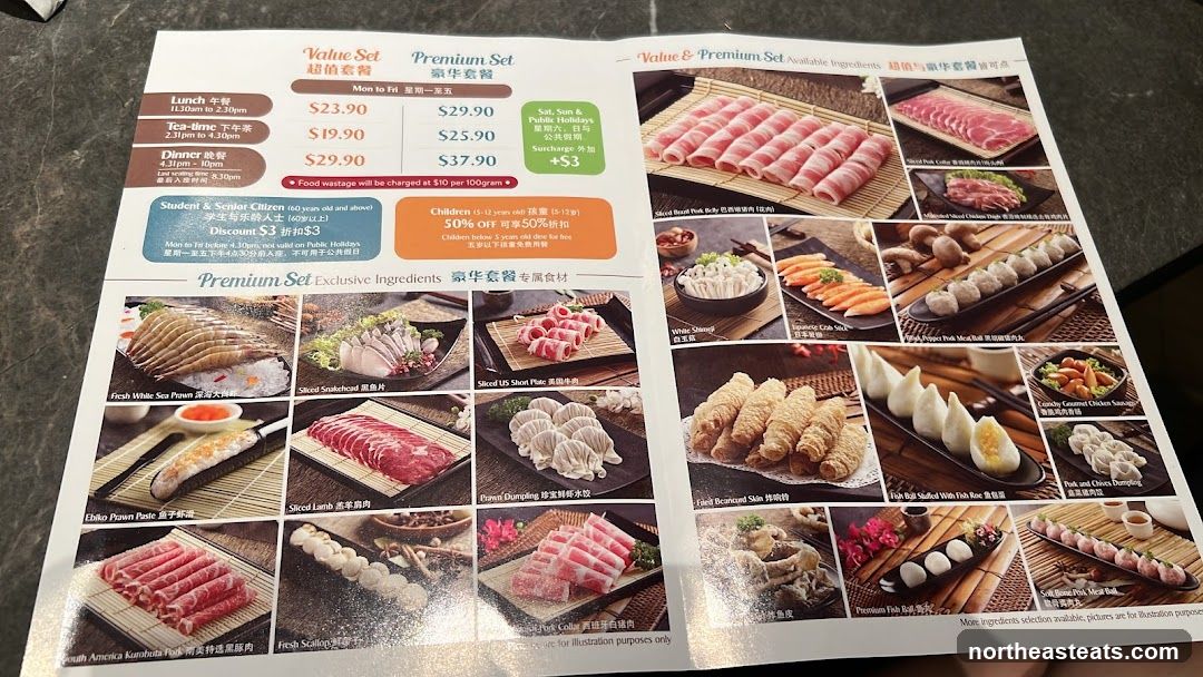 Value Set & Premium Set Menu