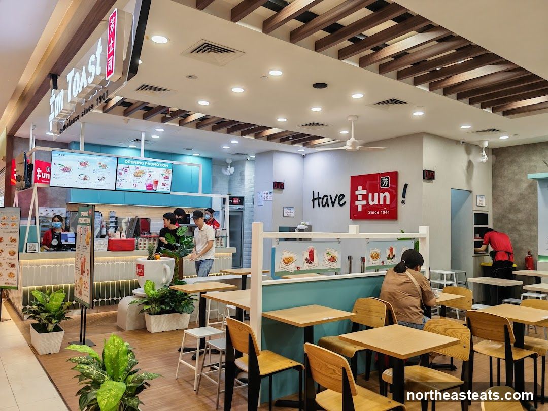 Interior of a Fun Toast cafe