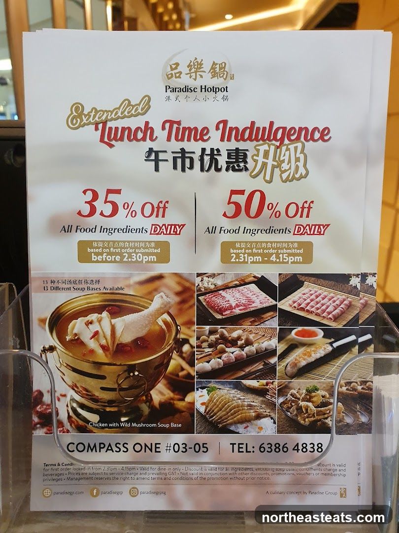 Paradise Hotpot Lunch Promotion