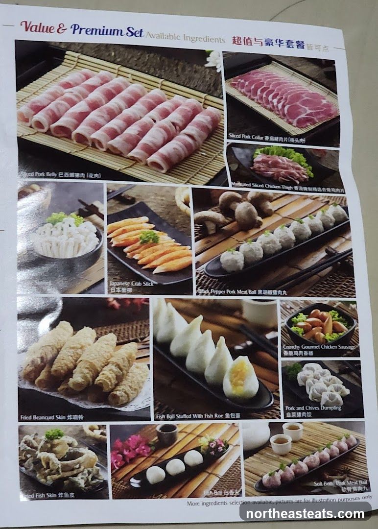 Value & Premium Set Available Ingredients