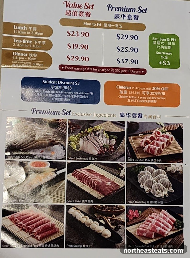 Value Set & Premium Set Menu