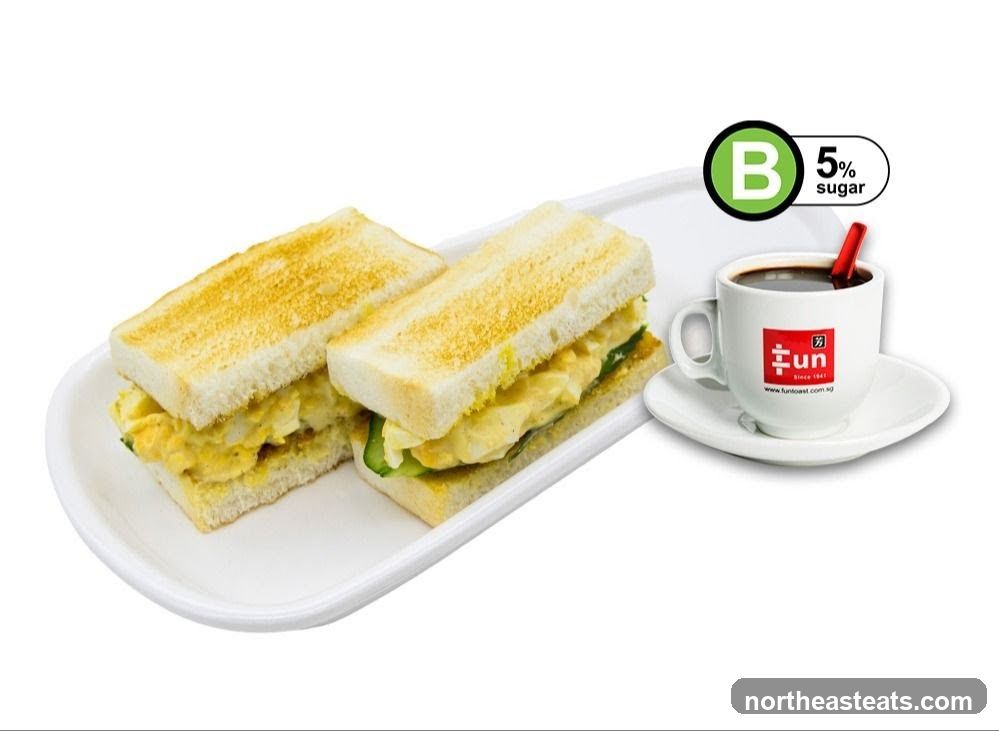 Egg Sandwich and Coffee