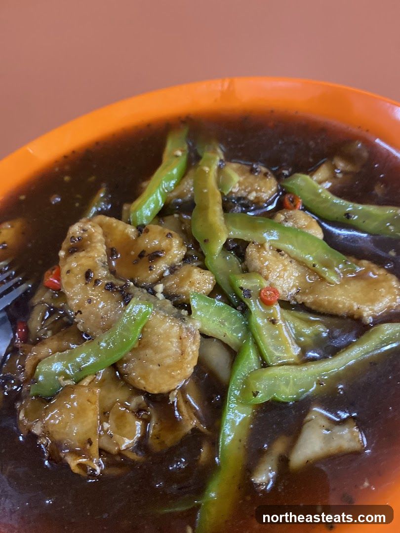 Fish with Black Pepper Sauce