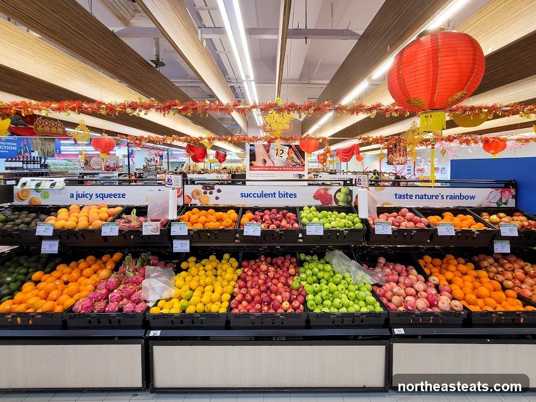 Supermarket Fruit Display