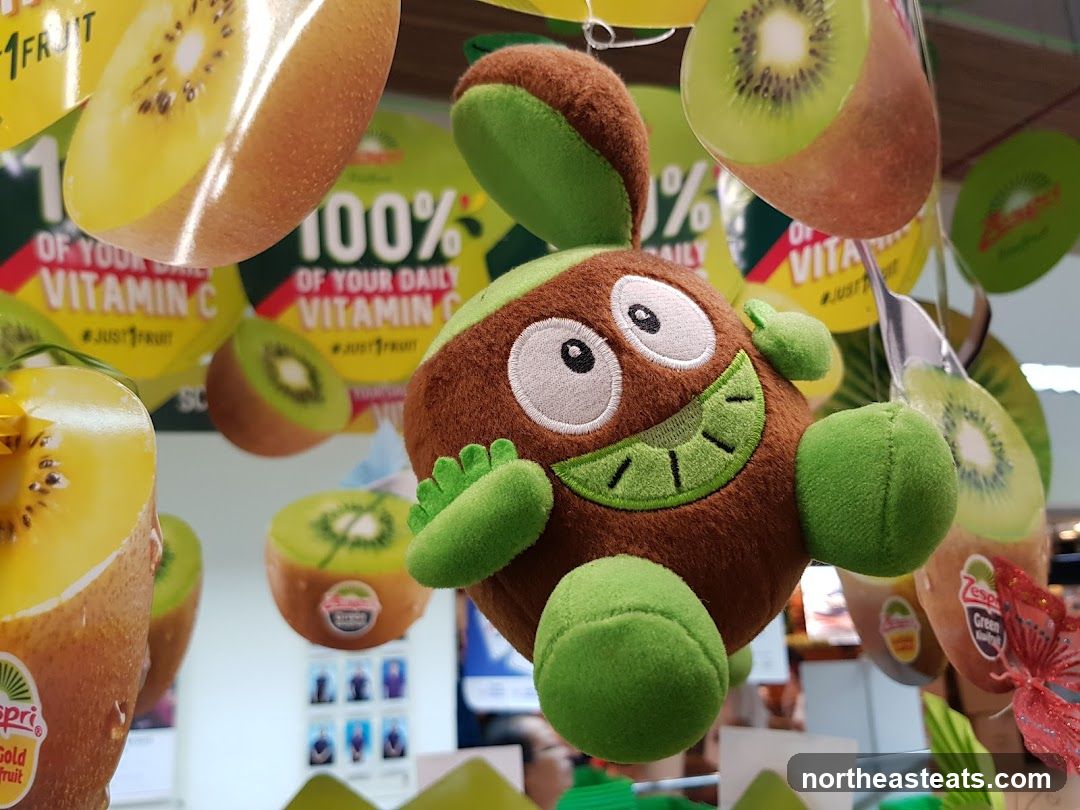 Kiwi plush toy and promotional materials