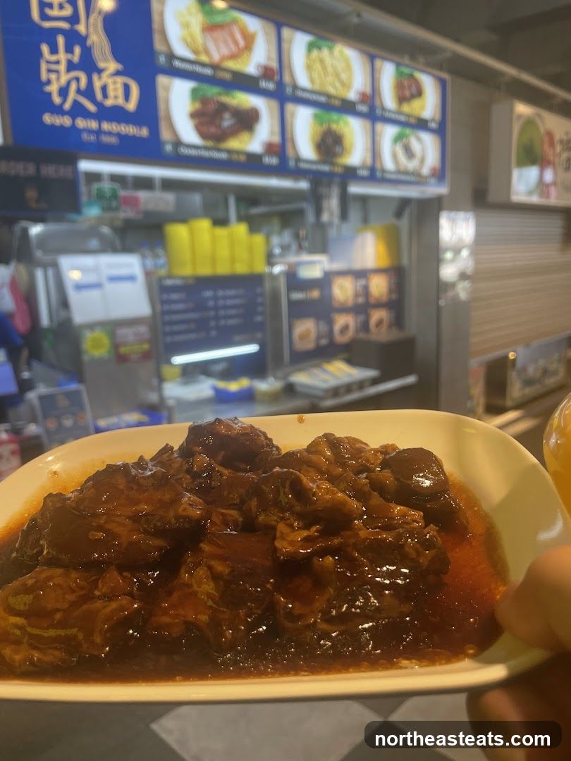 Gua Xin Noodle Dish
