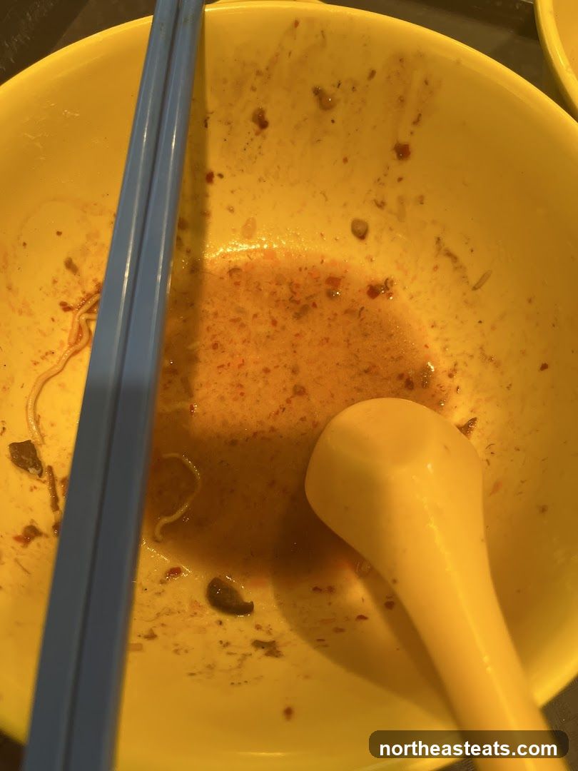 Empty Bowl with Utensils