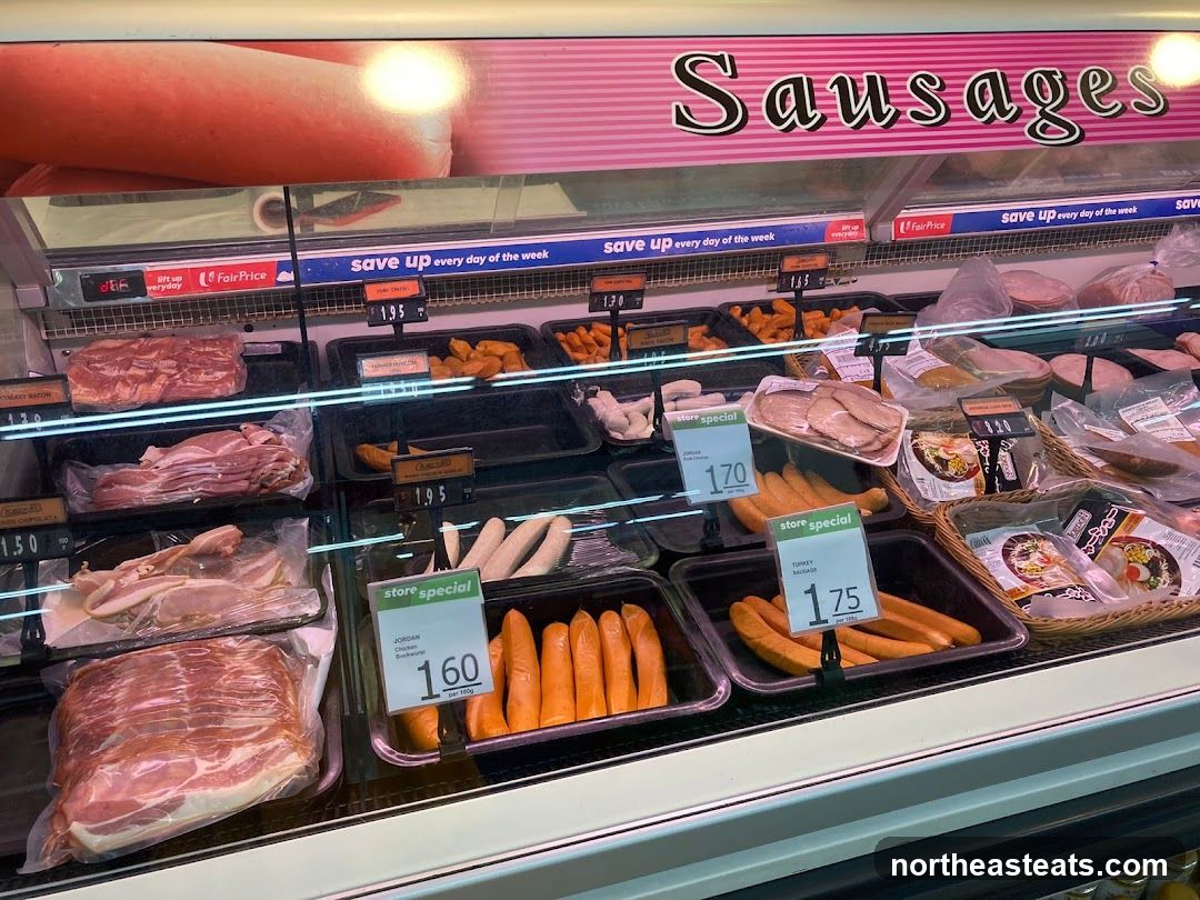 Sausages display