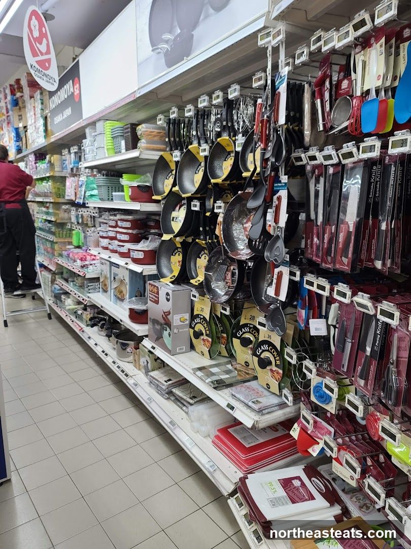 Kitchenware aisle in a store