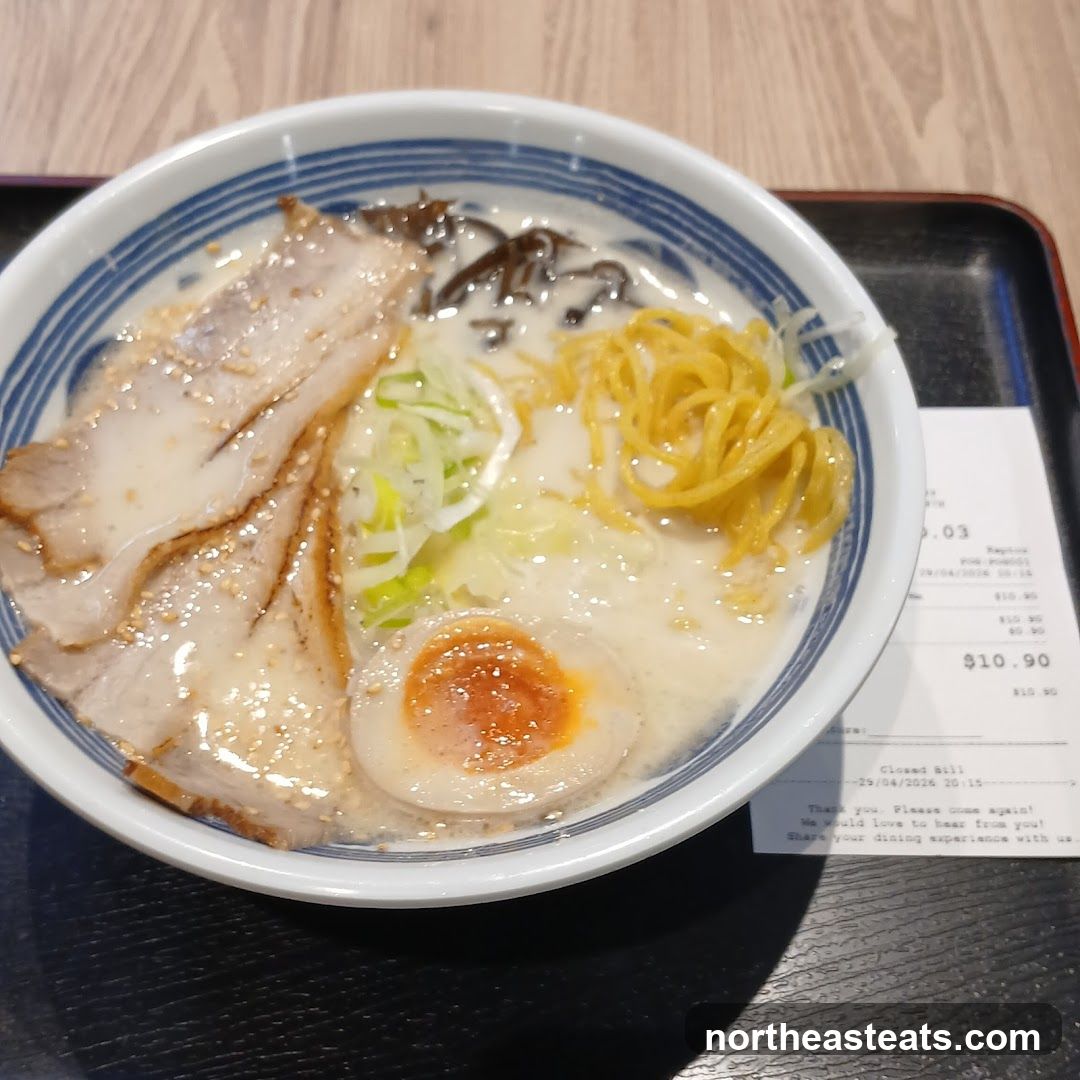 Ramen Bowl with Receipt