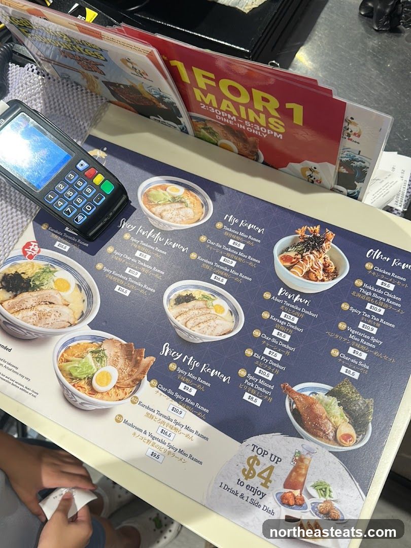 Ramen and Donburi Menu